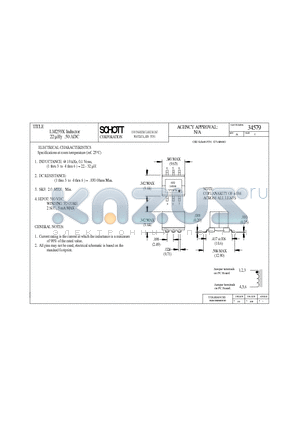 34579 datasheet - LM259X Inductor 22 lHy .50 ADC