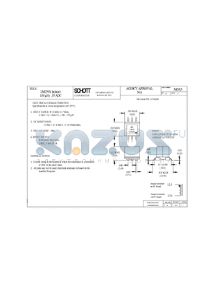 34583 datasheet - LM259X Inductor 100 lHy .55 ADC