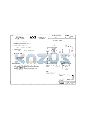 34601 datasheet - LM259X Inductor 100 lHy 1.50 ADC