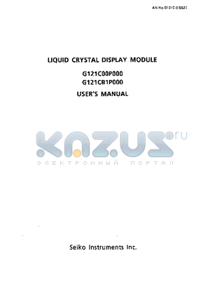 G121CB1P000 datasheet - LIQUID CRYSTAL DISPLAY MODULE
