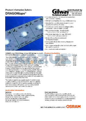 GTL-OS-70100 datasheet - Product Information Bulletin