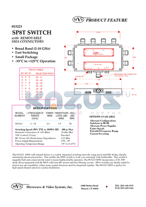 8S3223 datasheet - SP8T SWITCH