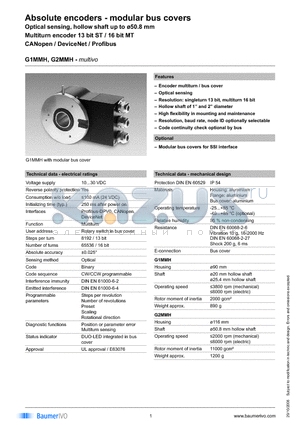 G1MMH.3203P32 datasheet - Absolute encoders - modular bus covers