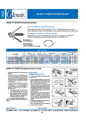 600-083-1 datasheet - Band-It^ Shield Termination System