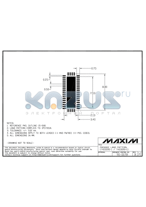 90-0078 datasheet - PACKAGE LAND PATTERN, (T423590-1 / T4235901)