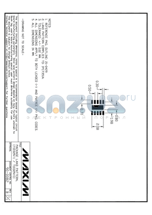 90-0082 datasheet - PACKAGE LAND PATTERN, (T1032N-1 / T1032N1)