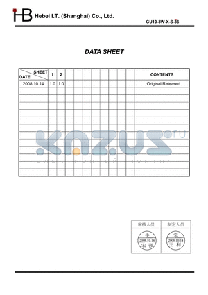 GU10-3W-X-S-36 datasheet - LED