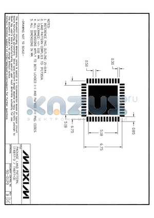 90-0129 datasheet - PACKAGE LAND PATTERN, (T4877-3 / T48773)