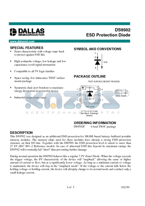 DS9502 datasheet - ESD Protection Diode