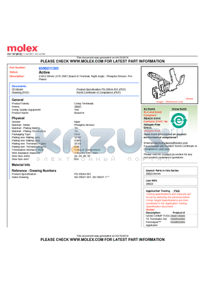 350211301 datasheet - 2.00/2.50mm (.079/.098