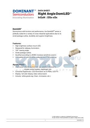 DSB-USS-ST1-1 datasheet - Right Angle LED