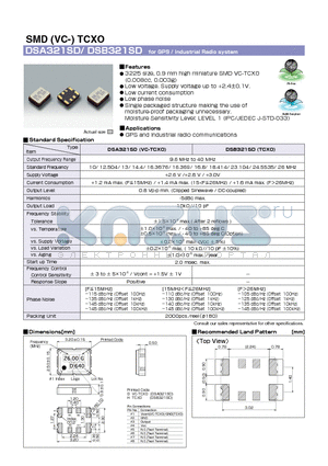 DSB321SD datasheet - GPS / Industrial Radio system