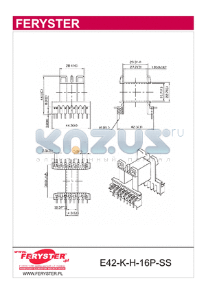 E42-K-H-16P-SS datasheet - COIL FORMER