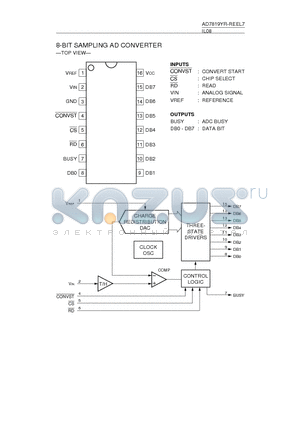 AD7819YR-REEL7 datasheet - 8-BIT SAMPLING AD CONVERTER