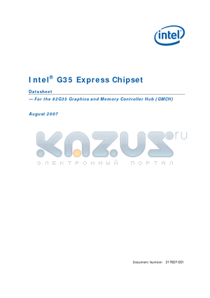 G35 datasheet - Express Chipset