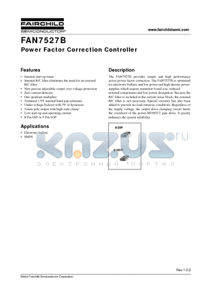 FAN7527BN datasheet - Power Factor Correction Controller