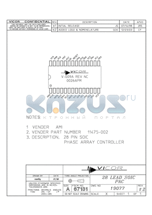 19077 datasheet - 28 LEAD SOIC PAC