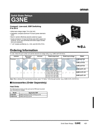 G3NE-205T-US datasheet - Solid State Relays