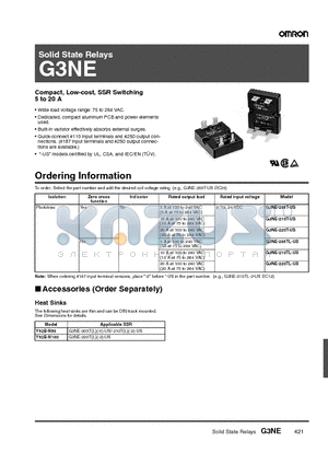 G3NE-210T-US datasheet - Solid State Relays
