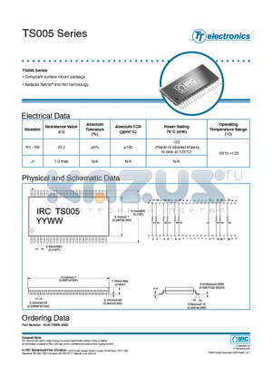 GUS-TS005-4462 datasheet - TS005 Series
