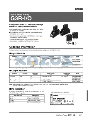 G3R-IDZR1SN-1 datasheet - Solid State Relay