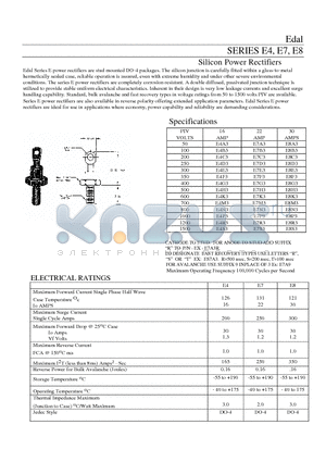 E4A3 datasheet - Silicon Power Rectifiers