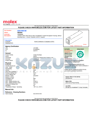 35150-0100 datasheet - 070mm (.003