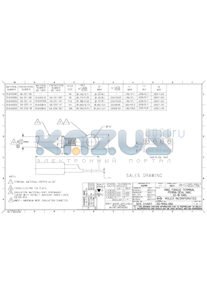 191640004 datasheet - RING TONGUE TERMINAL PERMA-SEAL NIAC 22-18 AWG