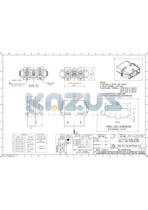 35150-0314 datasheet - 7.3 PITCH W/W CONN MALE HSG-3P(W/EAR)