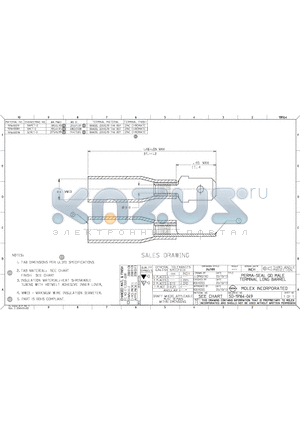 191640019 datasheet - PERMA-SEAL QD MALE TERMINAL LONG BARREL