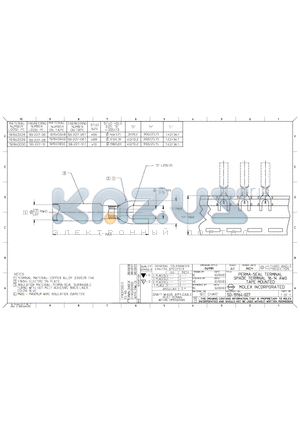 191640030 datasheet - PERMA-SEAL TERMINAL SPADE TERMINAL 16-14 AWG TAPE MOUNTED