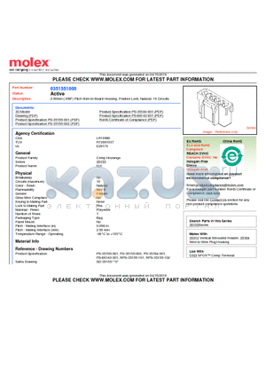 35155-1000 datasheet - 2.50mm (.098