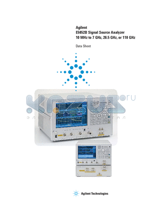 E5052B datasheet - Signal Source Analyzer