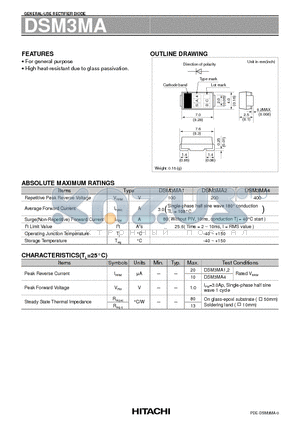 DSM3MA datasheet - GENERAL-USE RECTIFIER DIODE