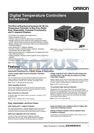 E53-CNBN datasheet - Digital Temperature Controllers