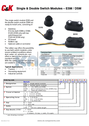 DSMK1215NCL130PU datasheet - Single & Double Switch Modules