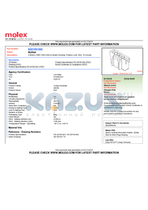 351551502 datasheet - 2.50mm (.098