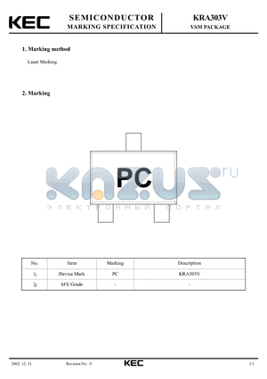 KRA303V_02 datasheet - VSM PACKAGE