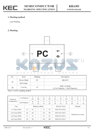 KRA303_08 datasheet - USM PACKAGE