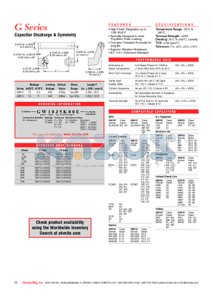 GW10K5K00E datasheet - Capacitor Discharge & Symmetry