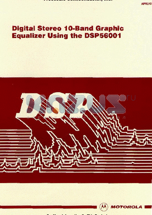 DSP56001 datasheet - DIGITAL STEREO 10-BAND GRAPHIC EQUALIZER USING THE DSP56001