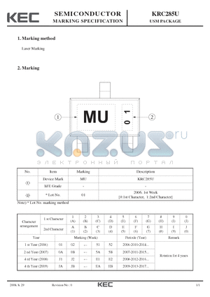 KRC285U datasheet - USM PACKAGE