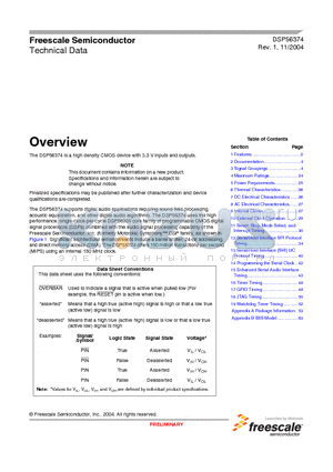 DSP56300FM datasheet - high density CMOS device with 3.3 V inputs and outputs