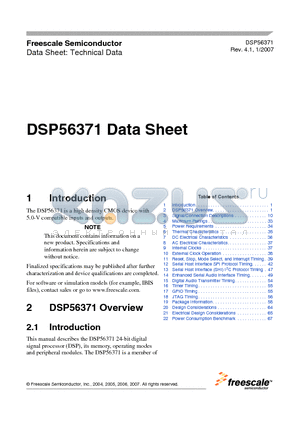 DSP56371 datasheet - high density CMOS device