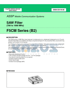 FAR-F5CM-836M50-B268-U datasheet - SAW Filter (700 to 1000 MHz)