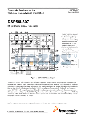 DSP56L307 datasheet - 24-Bit Digital Signal Processor