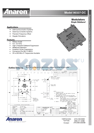 90337-DC datasheet - Modulators Single Sideband