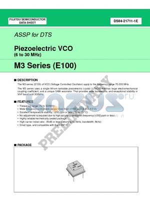 FAR-M3DC-70M000-E100 datasheet - Piezoelectric VCO (6 to 30 MHz)