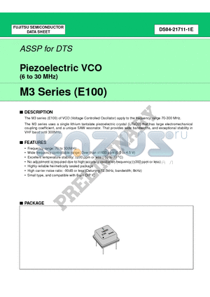 FAR-M3DC-74M250-E100 datasheet - Piezoelectric VCO (6 to 30 MHz)