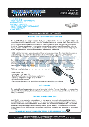 HJD-2Z-1.9G datasheet - HYBRID JUNCTION